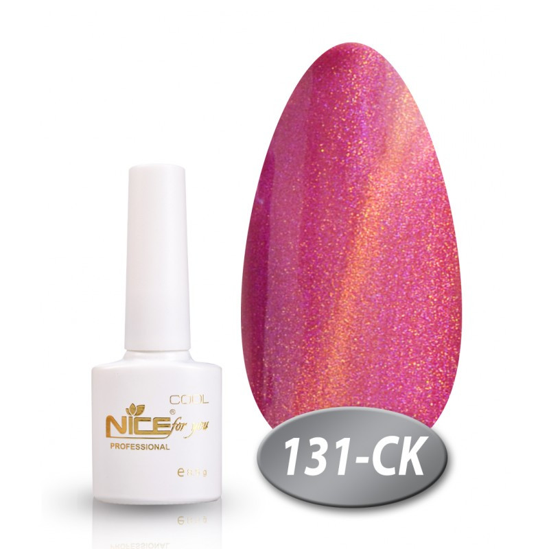 Гель-лак Nice for You COOL Котяче око СК-131 рожевий 8,5 мл
