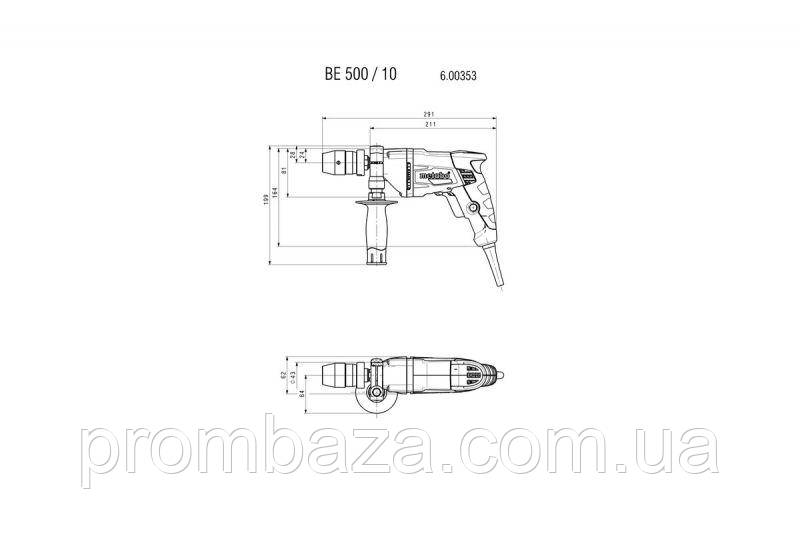 Дрель безударная Metabo BE 500/10 - фото 3 - id-p734618771