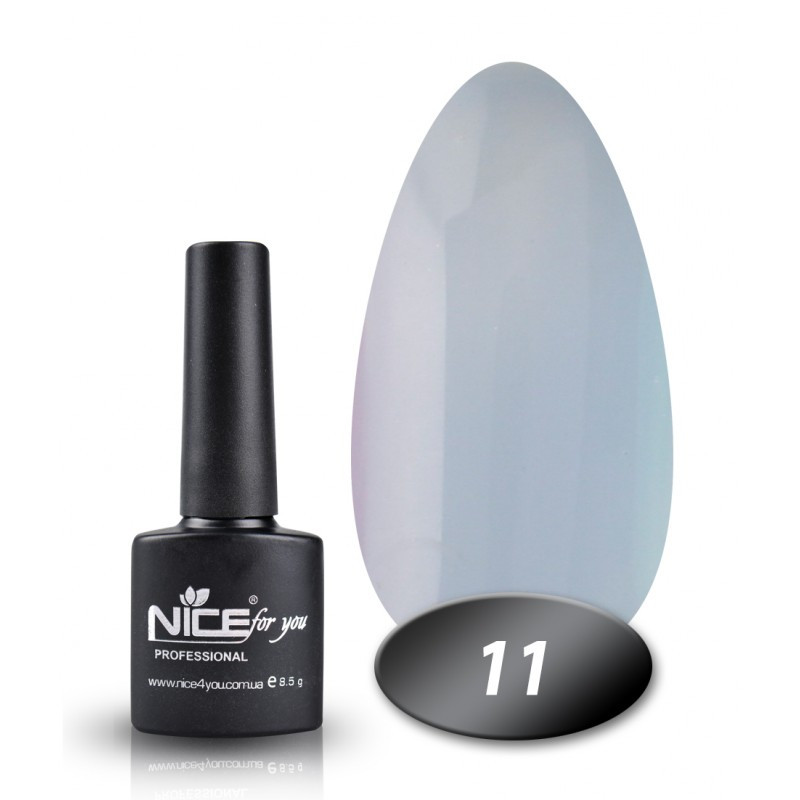 Гель-лак Основна палітра № 11 Nice for you Сірий 8.5 г