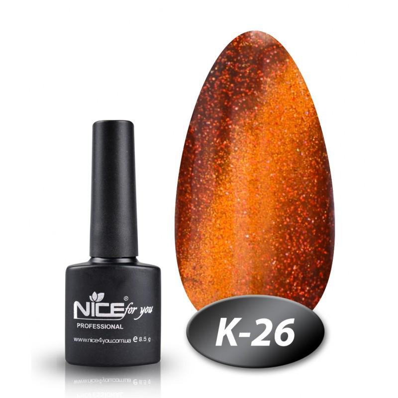 Гель-лак Cat Eyes К-26 Nice for you Бронза 8.5 г