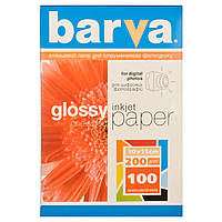 Фотобумага для принтера Barva, глянцевая, А6 (10x15), 200 г/м, 100 л, серия 'Original' (IP-C200-125)