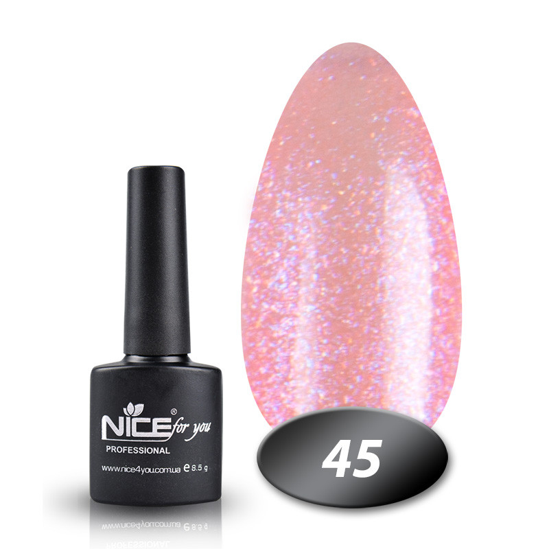 Гель-лак Основна палітра № 45 Nice for you Перлинний блиск 8.5 г