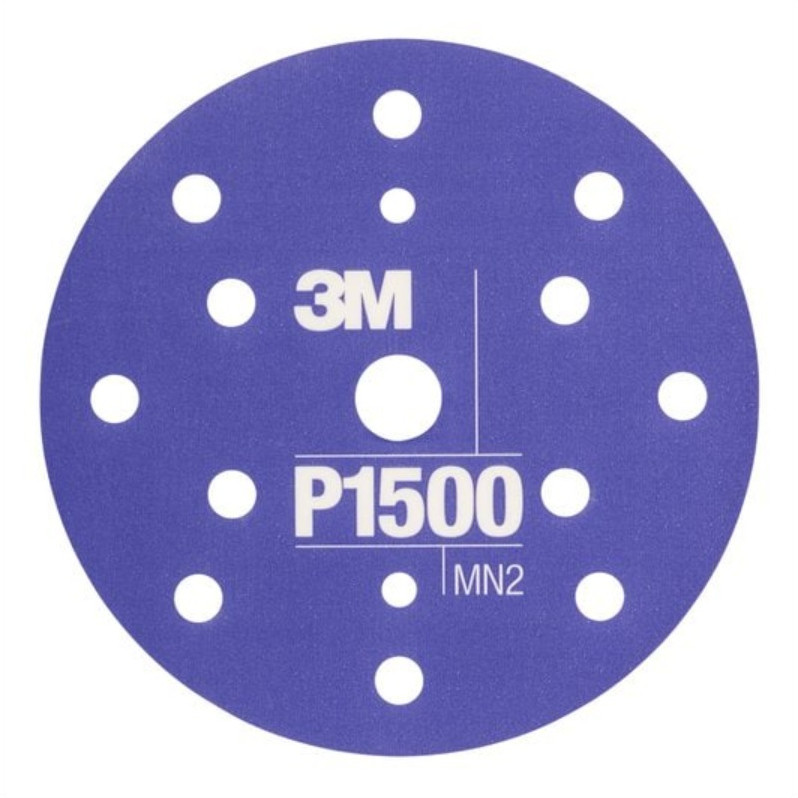 Гнучкий абразивний диск Hookit, D150 мм/15отв., Р1500 - 3М (США)