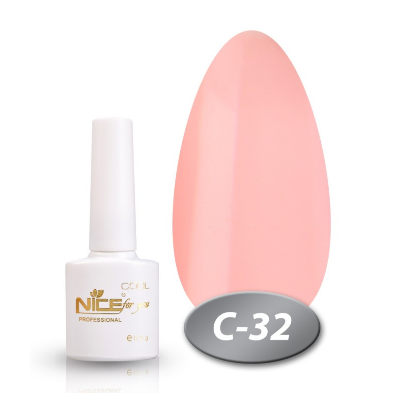 Гель-лак Cool C-32 Nice for you Блідо-рожевий 8.5 г