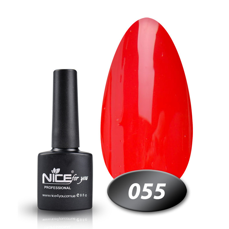 Гель-лак Основна палітра № 055 Nice for you Темно-червоний 8.5 г