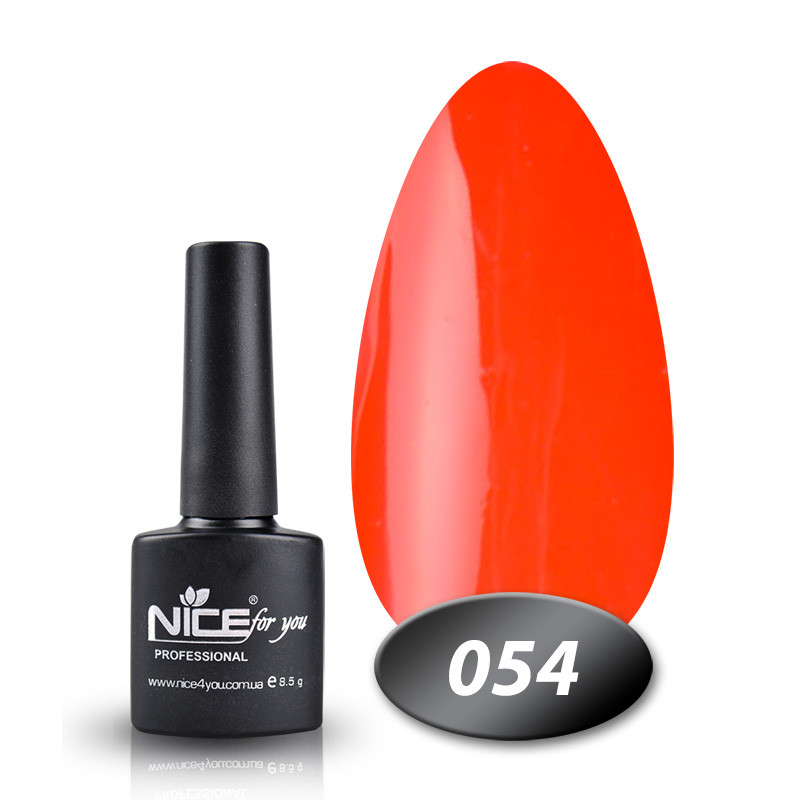 Гель-лак Основна палітра № 054 Nice for you Кораловий 8.5 г
