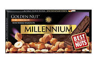 Шоколад Мілленіум Голден Нат Millennium Golden Nut чорний з цільним лісовим горіхом 100г