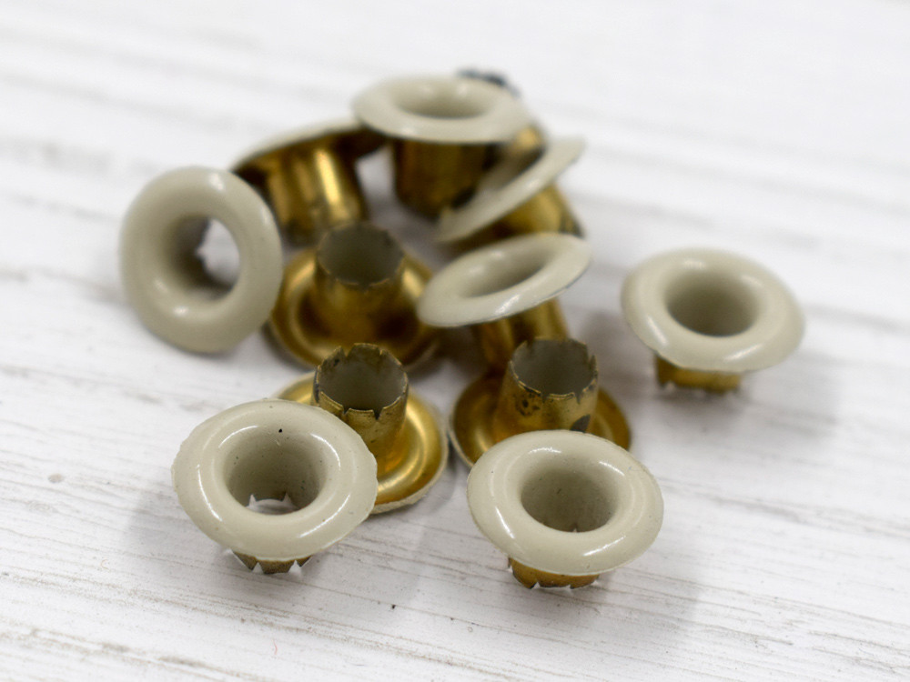 Люверси 4 мм з надсічками (10 шт.) - Білі, фото 1