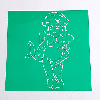 Трафарет Купідон 9.5х9.5 см