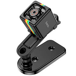 Портативна екшн камера з акумулятором HOCO mini portable battery camera DI13 |1080p, TF, 30min| Чорний