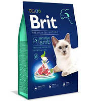 Brit Premium by Nature Cat Sensitive для котів із чутливим травленням, з ягням 8КГ