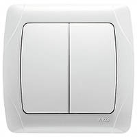 Вимикач 2кл. CARMEN (білий) (арт. 90561002)