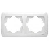 Рамка 2-місна горизонтальна CARMEN (білий) (арт. 90571102)