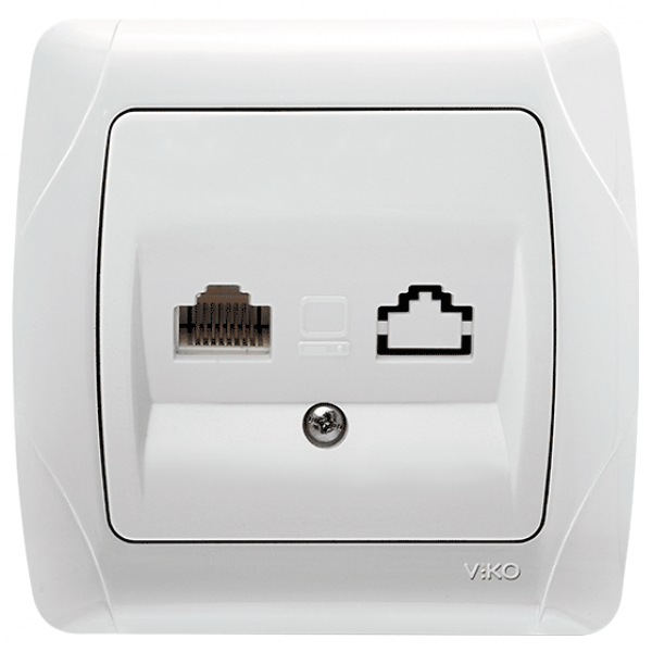 Розетка комп'ютерна CARMEN (білий) (арт. 90561032), фото 1