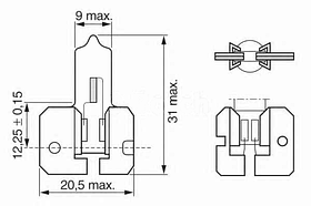 Лампочка цоколь H2 Osram 64175 1 шт