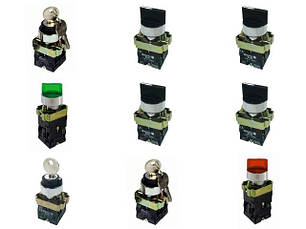 Перемикачі поворотні панельні