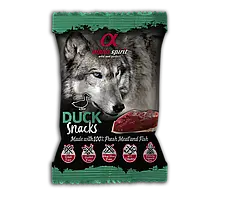 Alpha Spirit Dog Snacks Duck Лакомства для собак Снік з качкою (кубіки) 50 г