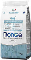 Сухой монопротеиновый корм для котят Monge (Монж) cat Monoprotein Kitten с форелью 400 гр