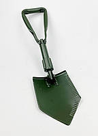 Тройная лопата с пластиковым чехлом, цвет олива. MIL-TEC Германия. Полевая лопатка, армейская