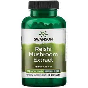 Гриби Рейші Swanson Reishi Mushroom Extract 500 мг 90 капс.