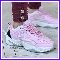 Кроссовки женские Nike M2K Tekno pink white / Найк м2к Текно розовые с белым