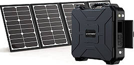 Портативна зарядна станція MONTEK X-1000 з сонячною панеллю. Зарядна станція в захищеному корпусі 1010Wh