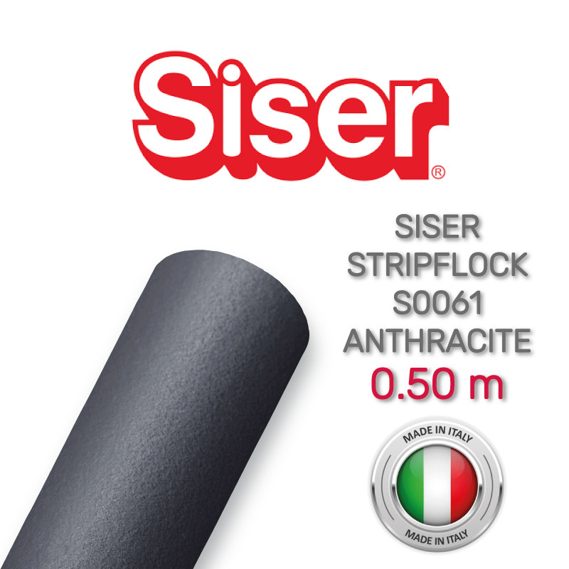Siser Stripflock S0061 Anthracite (Плівка флок для термопереносу антрацит)