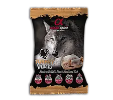 Alpha Spirit Dog Snacks Turkey Лакомства для собак Снік з індейкою (кубіки) 50 г