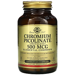 Chromium Picolinate 500 мкг Solgar 120 капсул