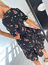 Модне жіноче літнє плаття коротке з квітковим принтом "Саманта", фото 3