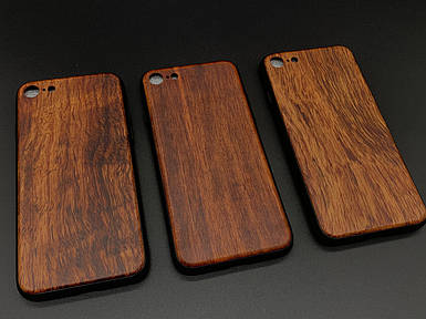 Дерев'яний чохол для телефону iPhone 7/8 дерев'яний "темна черешня" під гравіювання