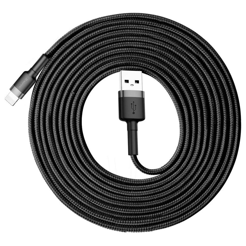 Baseus Cafule USB-A to Lightning 2.0A 3m Black-Gray USB - Черный