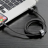 Кабель Baseus Cafule USB-A to Lightning 2.0A 3m Black-Gray (CALKLF-RG1), фото 9