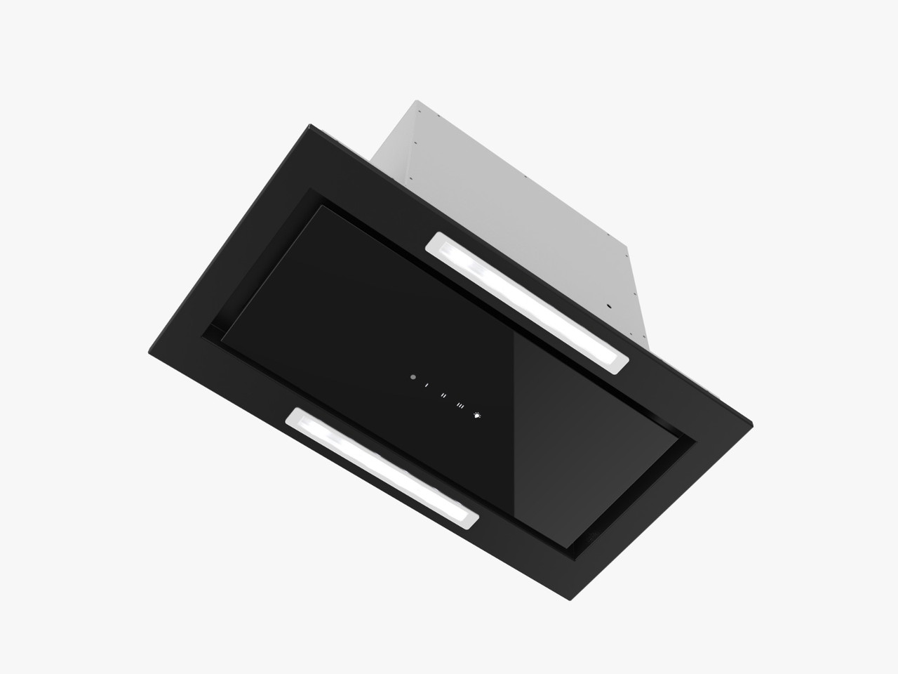 Кухонна витяжка вбудована BORGIO BTC-BOX full glass 52 black (1000 м. куб.) чорне скло
