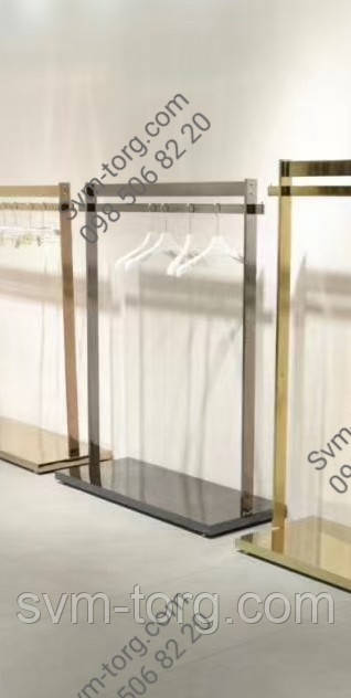 Стійка вішала для одягу чорний хром, фото 1