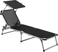 Раскладная кровать Bo-Camp Sun Lounger With Sunscreen 5 Positions Black (1304460)