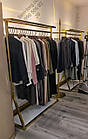 Стійка вішала для одягу з полицею зверху, фото 8