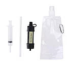Фільтр портативний для води туристичний похідний Water Filter Straw на 3000 л Black, фото 2