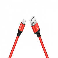 Кабель USB - Micro USB HOCO X14 Times speed 1.7A Красный