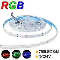 Матрична світлодіодна стрічка RGB COB 24V 14W IP20 10мм