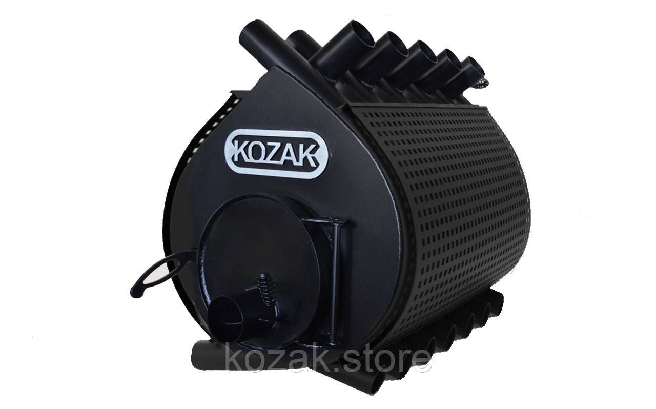 Піч булер'ян Kozak Тип 02 Із захисним кожухом 400 м³ 980х550х820 мм Піч повільного горіння Топка булер'ян