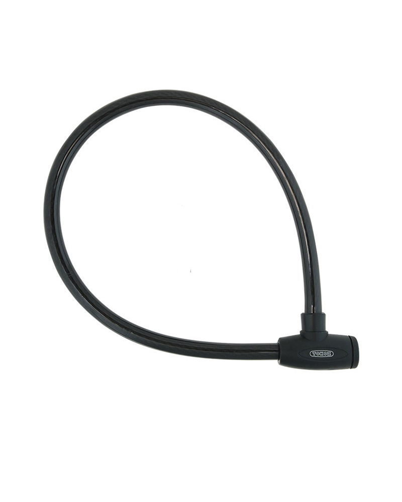 Замок TOKOZ MOTO BLACK з тросом 100 см, фото 1