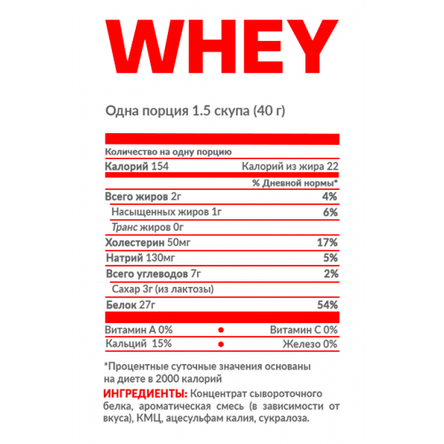 Сироватковий протеїн Nosorog Whey (Strawberry) 1 kg, фото 2
