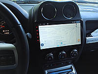 Штатна магнітола Екран+камера+GPS+рамка+Wifi+CAN BUS для Jeep Compass Patriot нова 2/16 Gb