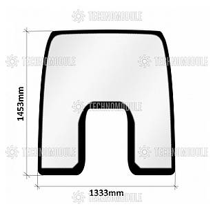 Скло лобове (вітрове) (цілісне) New Holland T7060/T6090 / Case Puma210