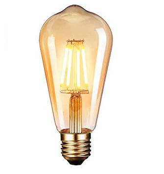 Вінтажна LED лампа Horoz ST64 6W Filament Rustic Vintage-6