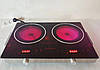 Електрична плита Crownberg CB-1327 настільна інфрачервона на 2 конфорки по 2000 Вт, фото 6