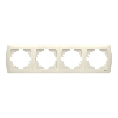 Рамка 4-місна горизонтальна CARMEN (крем) (арт. 90572104), фото 1