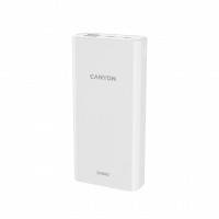 Батарея універсальна Canyon 20000mAh, Input 5V\/2A, Output 5V\/2.1A(Max), White (CNE-CPB2001W)