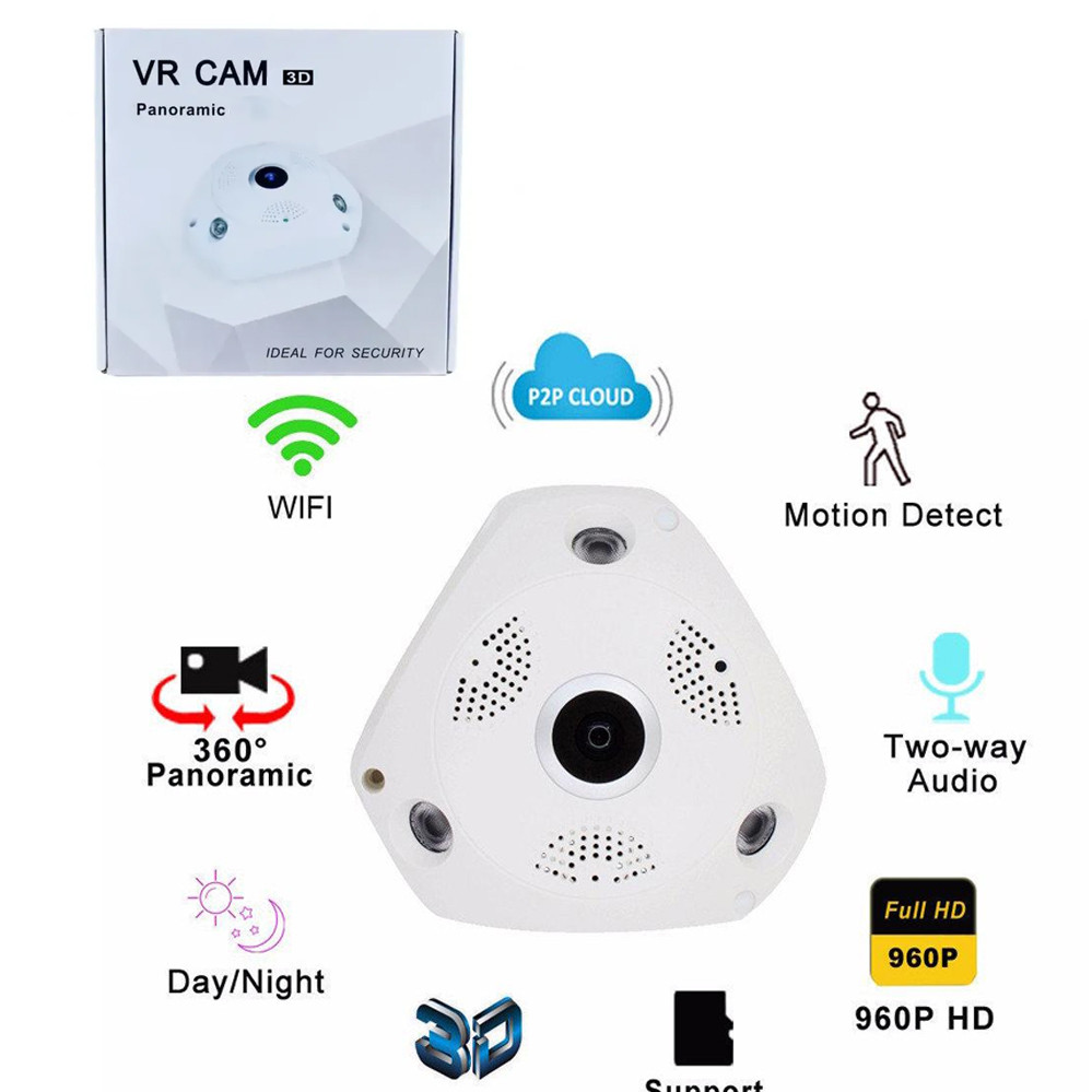 Камера стельова CAMERA V300 VRCAM відеоспостереження для дому з ик підсвічуванням WIFI IP